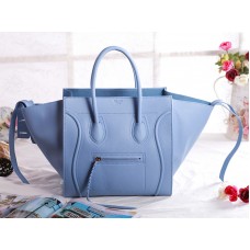 Celine Luggage Phantom Square Tote Bag Lichtblauw