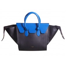 Celine Tie Bag Original Leather Zwart met Blauw