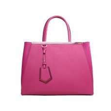 Fendi 2jours Tote Bag van kalfsleer in felroze