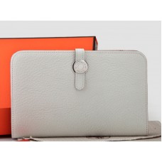 Hermes Dogon Togo originele leren portemonnee in wit