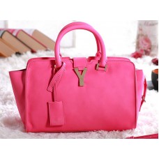 Yves Saint Laurent Cabas Chyc Original leren tas in felroze