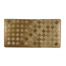 Bottega Veneta Intrecciato Nappa Continental Portemonnee Brons