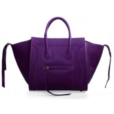 Celine Luggage Phantom Square Tote Bag Paars