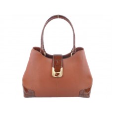 Fendi Chameleon leren shopper in bruin