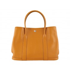 Hermes Garden Party Togo leren draagtas oranje