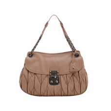 Miu Miu Matelasse Schoudertas Bruin