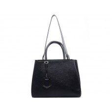 Fendi 2jours Tote Bag van kalfsleer, zwart