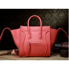 Celine Luggage Phantom Square Tote Bag Epsom Leather Oranje
