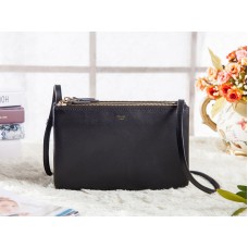 Celine Mini Trio Crossbody Messenger Bag Licht Zwart