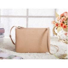 Celine Mini Trio Crossbody Messenger Bag Lichtbruin