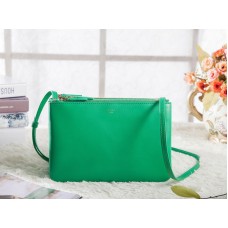 Celine Mini Trio Crossbody Messenger Bag Lichtgroen