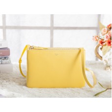 Celine Mini Trio Crossbody Messenger Bag Geel