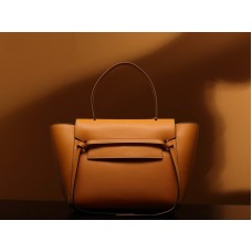 Celine Mini Belt Bag van glad kalfsleer, geel