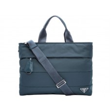Prada Tessuto Tote Bag Blauw
