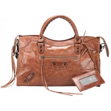 Balenciaga Medium Classic City Bag Bruin