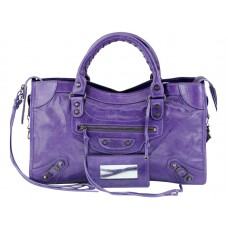 Balenciaga Medium Classic City Bag Paars