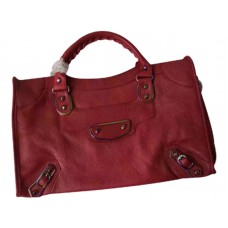 Balenciaga Classic Metallic Edge Iridescent City Bag Bordeauxrood