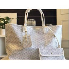 Goyard Anjou Omkeerbare draagtas Mm Wit