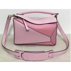 Loewe Puzzle Bag Zachtroze Snoep Donkerroze
