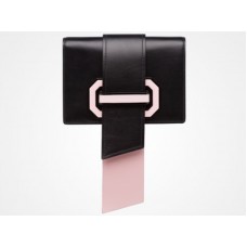 Prada Plex Ribbon Crossbodytas Zwart Roze