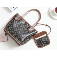 Goyard Anjou Omkeerbare draagtas Mini Zwart Bruin