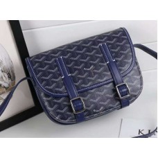 Goyard Chevron Belvedere PM Messenger Bag Blauw