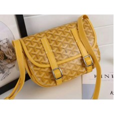 Goyard Chevron Belvedere PM Messenger Bag Geel