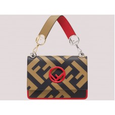 Fendi Kan I Logo Multicolor Leren Tas 8bt28401