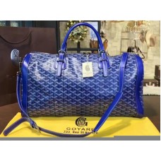 Goyard Goyardine Croisière 35 blauw met blauwe lederen bekleding 2308-1