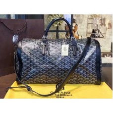 Goyard Goyardine Croisière 35 donkerblauw met donkerblauwe lederen bekleding 2308-2