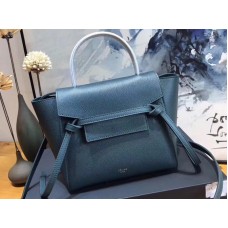 Celine Micro Belt Bag van generfd kalfsleer in lichtblauw
