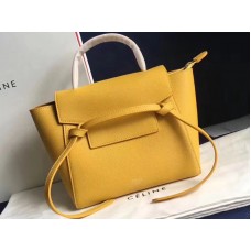 Celine Micro Belt Bag in generfd kalfsleer, geel