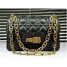 Dior Miss Dior tas in zwart lamsleer.
