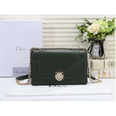 Dior Diorama lamsleren tas groen d05282