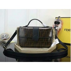 Fendi dubbelzijdige schoudertas van canvas en leer ffds009