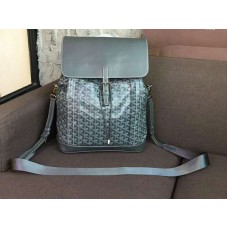 Goyard Goyardine Kalfsleren Alpin Rugzak Grijs