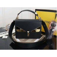 Fendi Kan I zwarte leren tas f5533