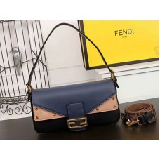 Fendi Baguette FF Crossbodytas Roze Blauw