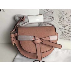 Loewe Gate Mini Tasje van zacht generfd kalfsleer, roze