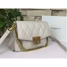 Givenchy gv3 gewatteerde flap tas van kalfsleer in grijs