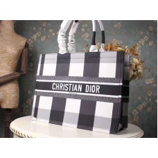 Dior zwart-wit geruite draagtas