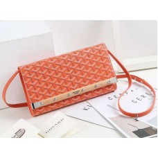 Goyard Monte Carlo Clutch Met Riem Pm Oranje