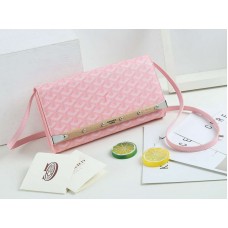 Goyard Monte Carlo Clutch met riem, PM roze