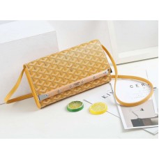 Goyard Monte Carlo Clutch met riem, PM geel