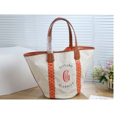 Goyard Belharra Biarritz omkeerbare draagtas oranje