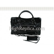Balenciaga Le Dix motortas, middelgroot, zwart