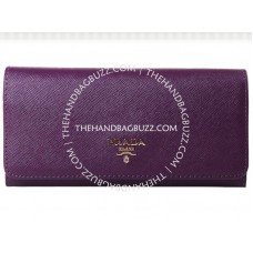 Prada portemonnee van Saffiano-leer, paars