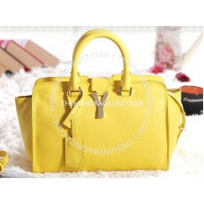 Yves Saint Laurent Cabas Chyc Original leren handtas in citroengeel