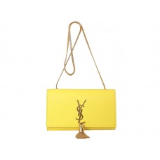 Yves Saint Laurent kleine Monogram tas in origineel geel leer
