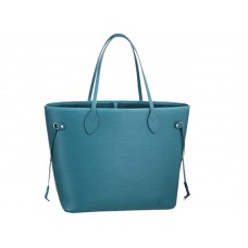 Louis Vuitton Neverfull MM van Epi-leer in blauw